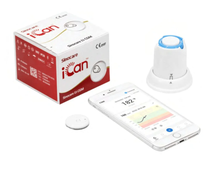 Мониторинг глюкозы Sinocare iCan i3 CGM Мониторинг глюкозы Sinocare iCan i3 CGM, шт