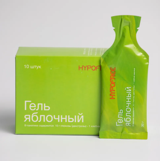 ГипоФри Гель мягкая упаковка (HYPOFREE 1 ХЕ) № 10 (Яблоко) ГипоФри Гель мягкая упаковка (HYPOFREE 1 ХЕ) № 10 (Яблоко)